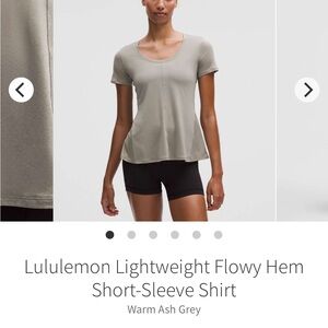 Lululemon Athletica Women's Short-Sleeve Tee - Warm Ash Grey